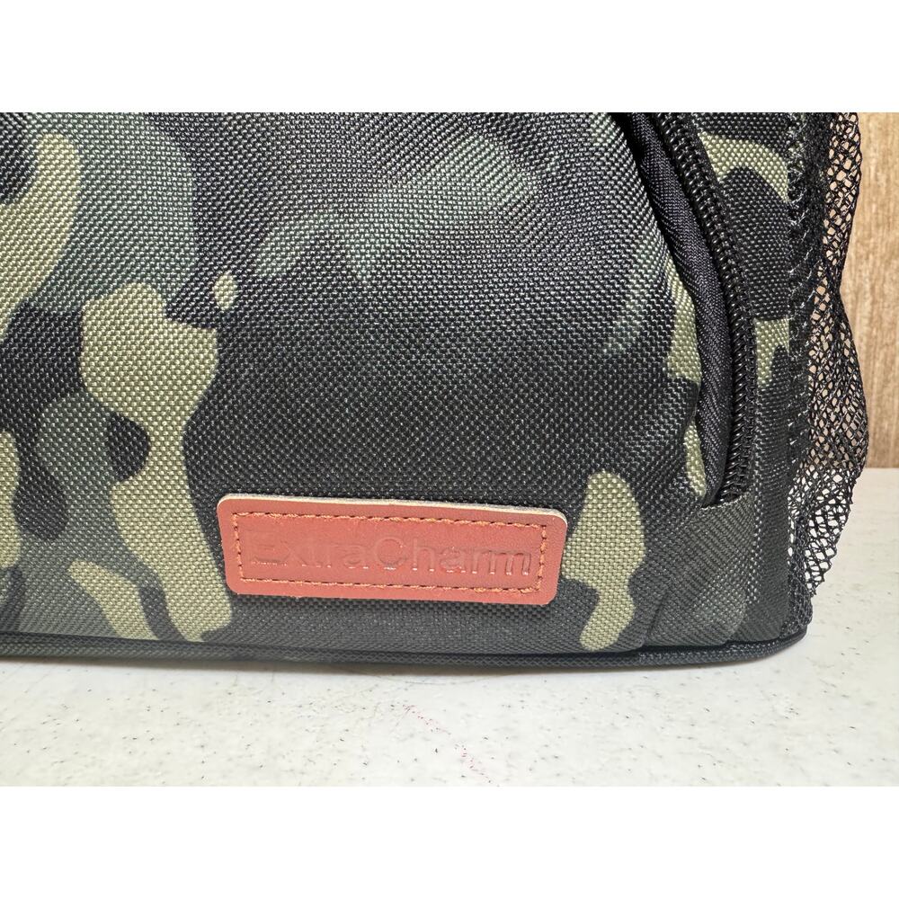 ExtraCharm Insulated Camo Cooler Lunch Bag Multipocket Lunch Box Collapsible - Picture 7 of 12